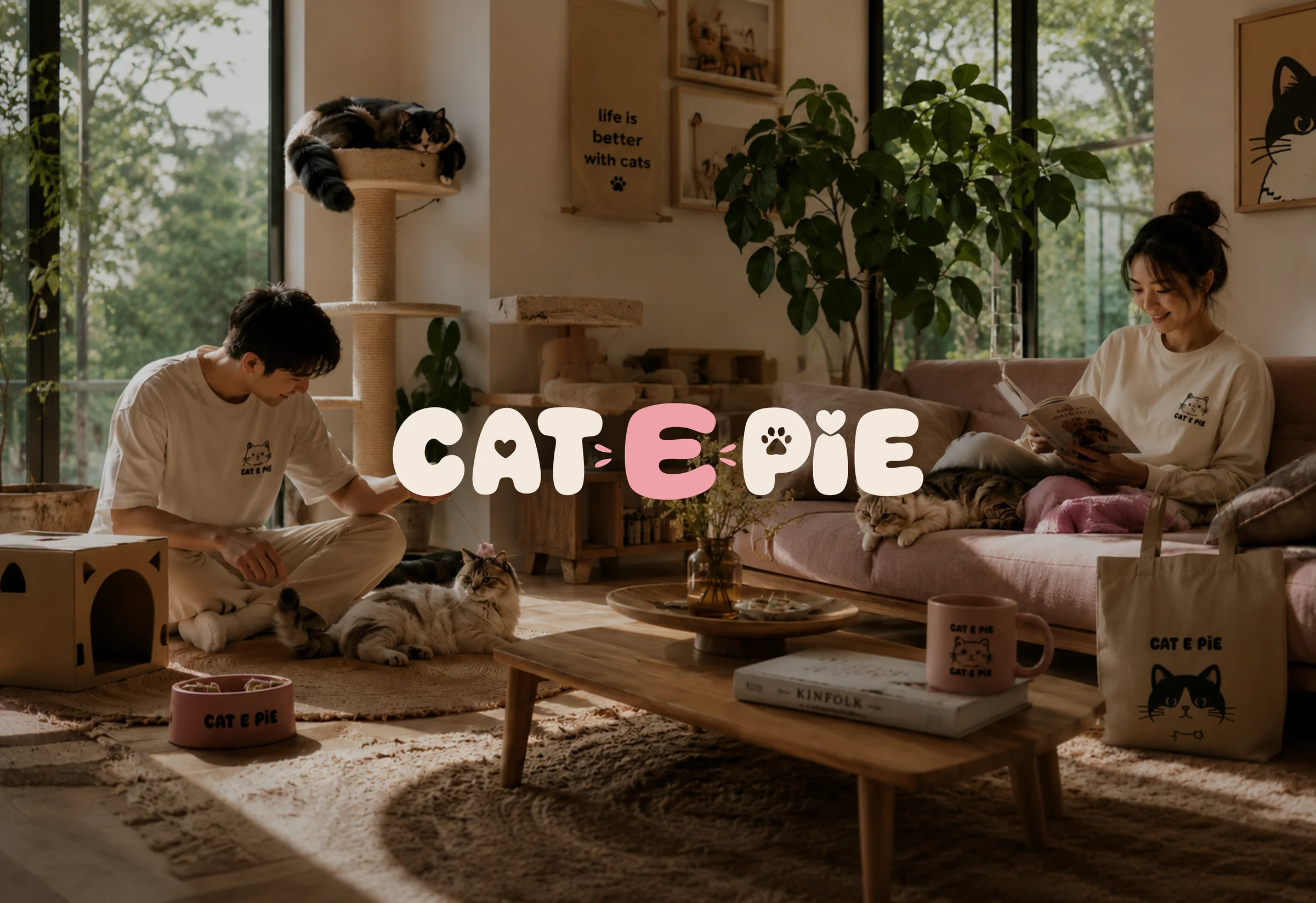 CAT E PIE brand project hero